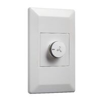 Vertical Fan Controller 1 Gang 3 Speed | 100VA Load | White Finish by Legrand