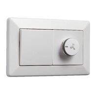 Horizontal Fan Controller 3 Speed | 100VA | White Finish by Legrand