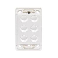 6 Gang Vertical Rocker Switch | 10A 2-Way | Sleek Design | White by Legrand