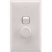 Trailing Edge Dimmer 400VA | Vertical Rotary Control | White Finish by Legrand