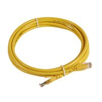 Cat6A RJ45 Patch Cord 3m | 10 Gbit/s | Yellow PVC by Legrand