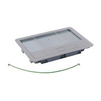 Stainless Steel Floor Box Lid | 8 Module | Corrosion Resistant | Durable by Legrand