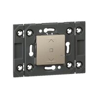 Wireless Blind Switch Mechanism | Horizontal 2 Module | Smart Control | Champagne by Legrand
