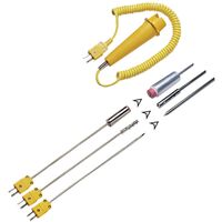 Temperature Probe Kit | -50°C to 500°C Range | Interchangeable Probes | Compatible with Type-K Thermometers by Majortech