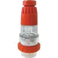 Straight plug 40A 4 round pins