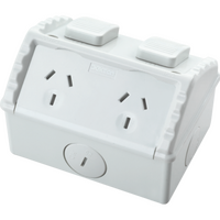 Double weatherproof socket IP53 1pc/Box 50pcs/Carton