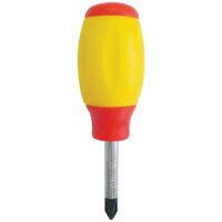 Stubby Phillips P2 Screwdriver | Ergonomic Grip | Durable Steel | Compact Design by Majortech