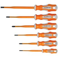 Insulated Slimline Screwdriver Set | 1000V AC/1500V DC | Soft Grip Handle & IEC Approved Insulation | Majortech