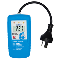 Socket ELCB Tester | 10-35mA Adjustable Trip | LCD Voltage Indication | Compact Design by Majortech