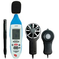 5-in-1 Environmental Meter | -30°C to 99.9°C | 5 Functions | Sound & Light Measurement by Majortech