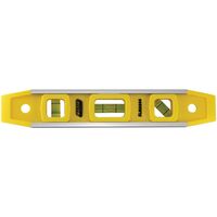 Magnetic Spirit Level | 200 mm Range | UV-Protected Vials & Magnetic Base | Durable Plastic by Majortech