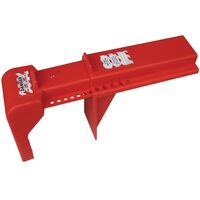 Ball Valve Lockout Device | Fits 2" to 8" Pipes | Durable Polypropylene | High Visibility Red by Cirlock