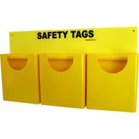 Swing Frame A Frame Stand | 3 Compartments | Heavy Duty HDPE | Yellow by Cirlock