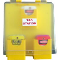 Swing Frame A Frame Stand | Heavy Duty HDPE | 5 Compartments | Yellow by Cirlock