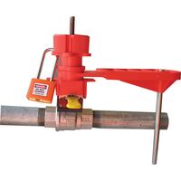 Gate Valve Lockout Device | Adjustable Clamp Design | Durable Plastic & Steel | Red by Cirlock