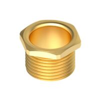 20mm Male Brass Bush Long | Durable Brass Construction | Secure Connections | Galvanised Fitting by Tradepro Australia Pty Ltd