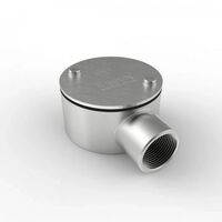 316 SS Junction Box 20mm 1 Way | IP67 Rated | Durable Construction | Includes Lids & Screws by Tradepro Australia Pty Ltd