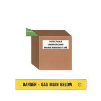 Detectable Underground Warning Tape | 250m Length | 100mm Width | High Visibility by Tradepro Australia Pty Ltd