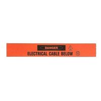 Electrical Underground Warning Tape | Bright Orange | Durable Polyethylene | 150mm Width | TRA150500UWT by Tradepro Australia Pty Ltd