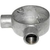 20mm 2-Way Angled Junction Box | Galvanised Steel | Flexible Routing | Corrosion Resistant by Tradepro Australia Pty Ltd