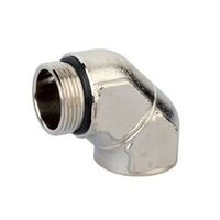 20mm Solid Elbow 90º | Nickel Plated Brass | Male/Female Threaded Ends | Corrosion Resistant by Tradepro Australia Pty Ltd