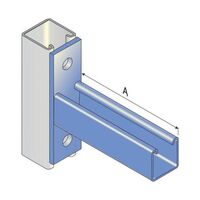 Cantilever Bracket 450mm | Plain Design | Durable Steel Construction | Versatile Mounting by Tradepro Australia Pty Ltd