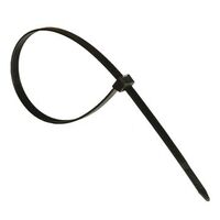 Nylon Cable Tie 200mm x 3.6mm | Durable Nylon Material | High Tensile Strength | Black by Tradepro