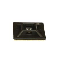 Cable Tie Mount 19mm Adhesive Backed | Nylon Material | Black Color by Tradepro Australia