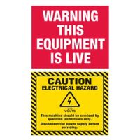 Danger Warning Label | Clear Bold Text | Durable Industrial Use | 110mm x 90mm by Tradepro Australia Pty Ltd