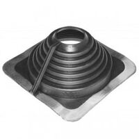 Multiflash Roof Flashing 70-177mm Adjustable Size | Durable Black Finish | Multiport Square Base by Tradepro Australia