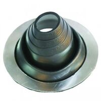 Round Base Roof Flashing 44-76mm | Durable Black Finish | Weather-Resistant Polymer by Tradepro Australia