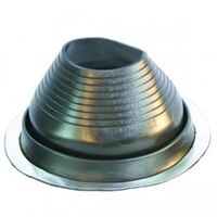 Round Roof Flashing Base 127-229mm | Adjustable Size | Durable Black Finish by Tradepro Australia Pty Ltd