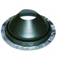 Round Roof Flashing Base 179-330mm | Adjustable Size | Durable Black Finish | Weather-Resistant by Tradepro Australia Pty Ltd