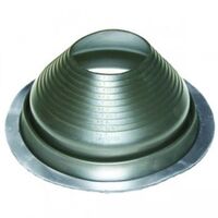 Roof Flashing Round Base 229-483mm | Adjustable Size | Weather-Resistant Black Finish by Tradepro Australia Pty Ltd