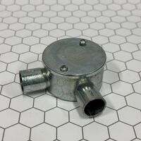 20mm 2 Way Angle Push On Junction Box | Durable Plastic | Easy Installation | Versatile Conduit Routing by Tradepro Australia Pty Ltd