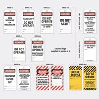 Lockout Tag 'DO NOT OPERATE' | Durable Plastic | Industrial Safety | Compliance with AS/NZS 4801 by Tradepro Australia Pty Ltd