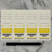 NSW Test Tag Self Laminating | Security Flap | Yellow Color | Complies with NSW Standards by Tradepro Australia Pty Ltd