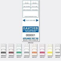 NSW Test Tag Self Laminating | Security Flap | Durable Design | Compliant with NSW Standards | Burgundy by Tradepro Australia Pty Ltd