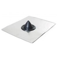 Lead Vertical Boot for Tiled Roofs | 12-125mm Pipe Compatibility | Durable Lead Construction | Black Finish by Tradepro Australia Pty Ltd