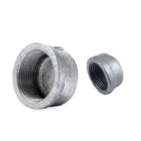 Water Pipe Cap 100mm Nominal Bore | Galvanized Finish | Durable Seal by Tradepro Australia Pty Ltd