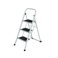 3 Step Ladder | 130kg Weight Limit | Wide Metal Steps & Anti-Slip Mats | GAF