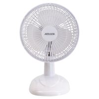 Desk Fan 15cm | 13W Power | 2 Speed Settings & Tilt Adjustable | White by GAF