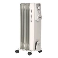 Oil Heater 1000W 5 Fin | Thermostat Control & Overheat Protection | Portable Design by GAF
