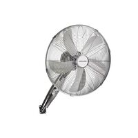 Wall Fan 40cm Chrome Finish | Remote Control & 3 Speed Settings | 8 Hour Timer by GAF