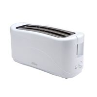 4 Slice White Toaster | 1300W Power | 7 Browning Settings | Cool Touch Exterior by GAF