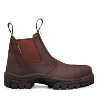 150mm Brown Elastic Sided Boot | Non-Metallic Safety Toe | Water Resistant | Slip Resistant by Oliver