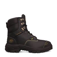 150mm Black Lace Up Met Boot | Water Resistant Leather | Kevlar Thread & Steel Toe Cap | All Terrain Outsole by Oliver