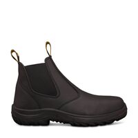 Black Elastic Sided Boot | Water Resistant Leather | Steel Toe Cap | Slip Resistant by Oliver