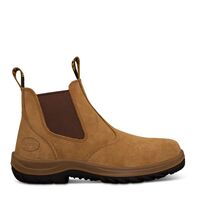 Beige Elastic Sided Boot | Water Resistant Leather | Steel Toe Cap | Slip Resistant by Oliver