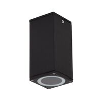ALPHA-SM Surface Mount Exterior Downlight GU10 LED 6W 240V IP65 - Textured Black
